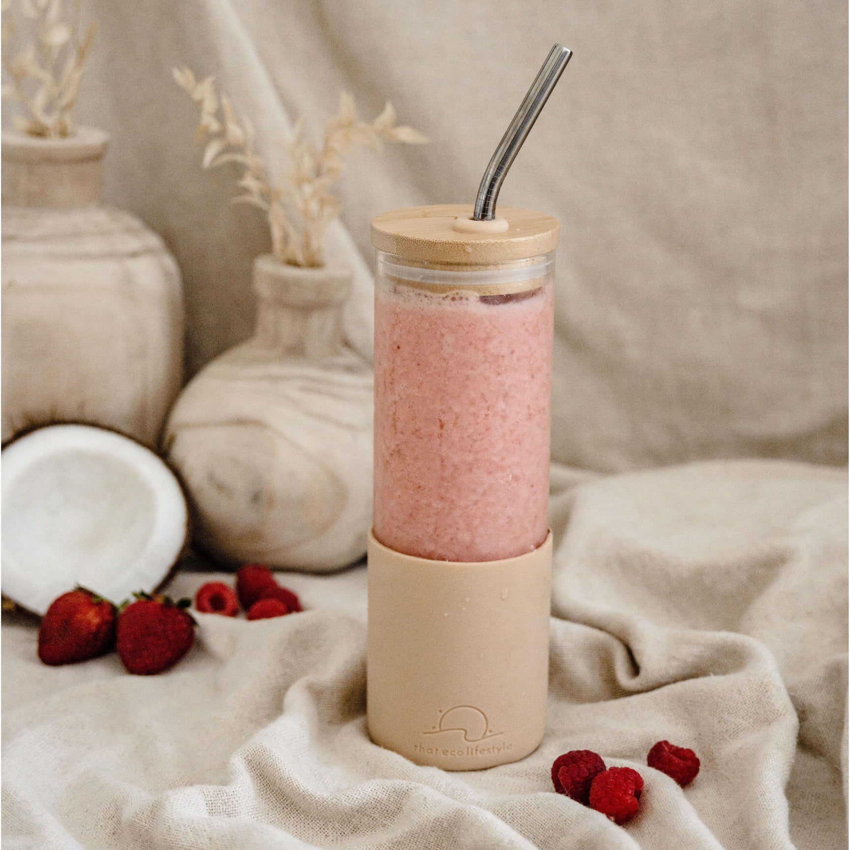 That Eco Lifestyle Sand Smoothie Tumbler - The Ivy Plant Studio 