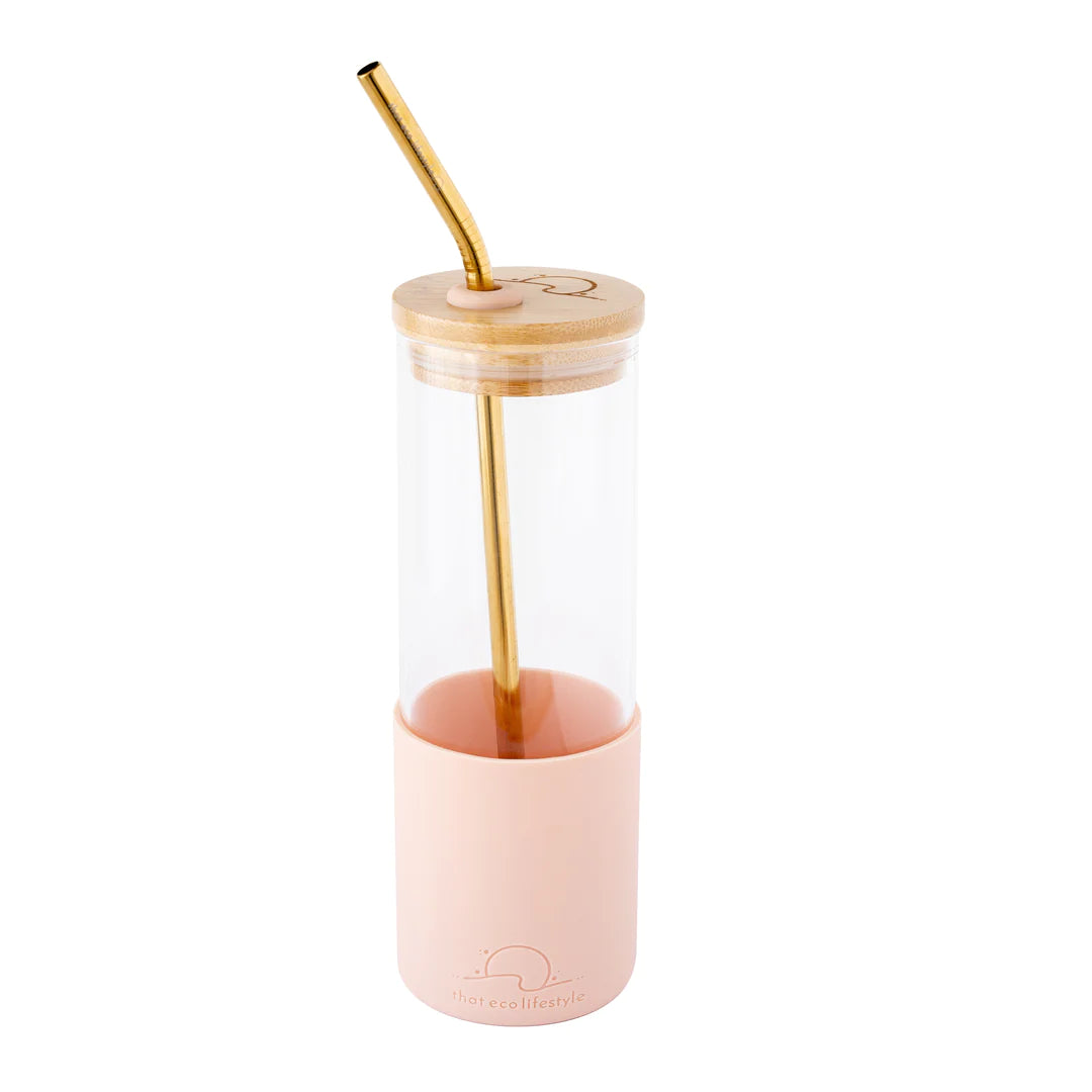 That Eco Lifestyle Soft Coral Smoothie Tumbler - The Ivy Plant Studio