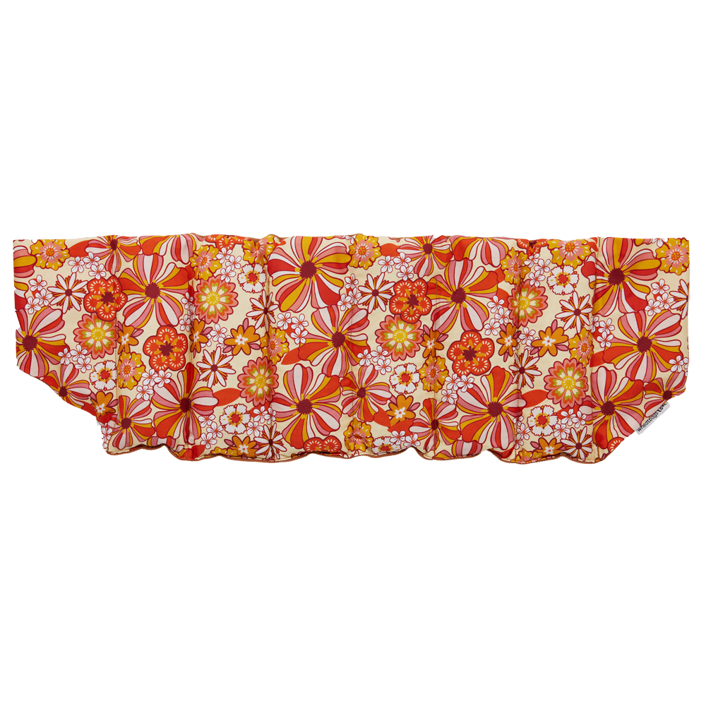 Wheatbags Love WRAP AROUND HEAT PACK - GROOVY FLOWERS ORANGE | THE IVY PLANT STUDIO