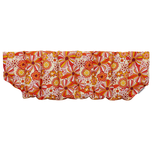 Wheatbags Love WRAP AROUND HEAT PACK - GROOVY FLOWERS ORANGE | THE IVY PLANT STUDIO