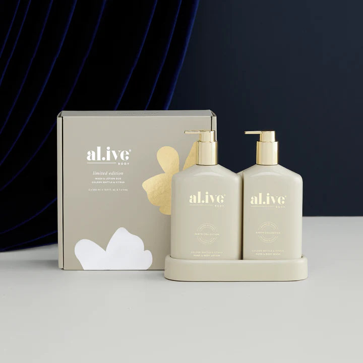 al.ive Body | Golden Wattle & Citrus - Duo | The Ivy Plant Studio 