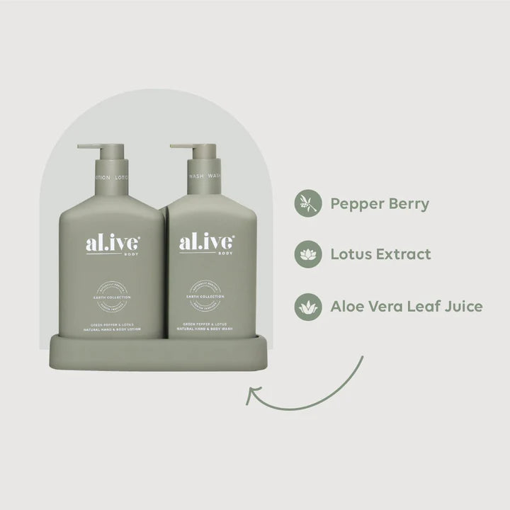 al.ive Body | Green Pepper & Lotus Duo | The Ivy Plant Studio 