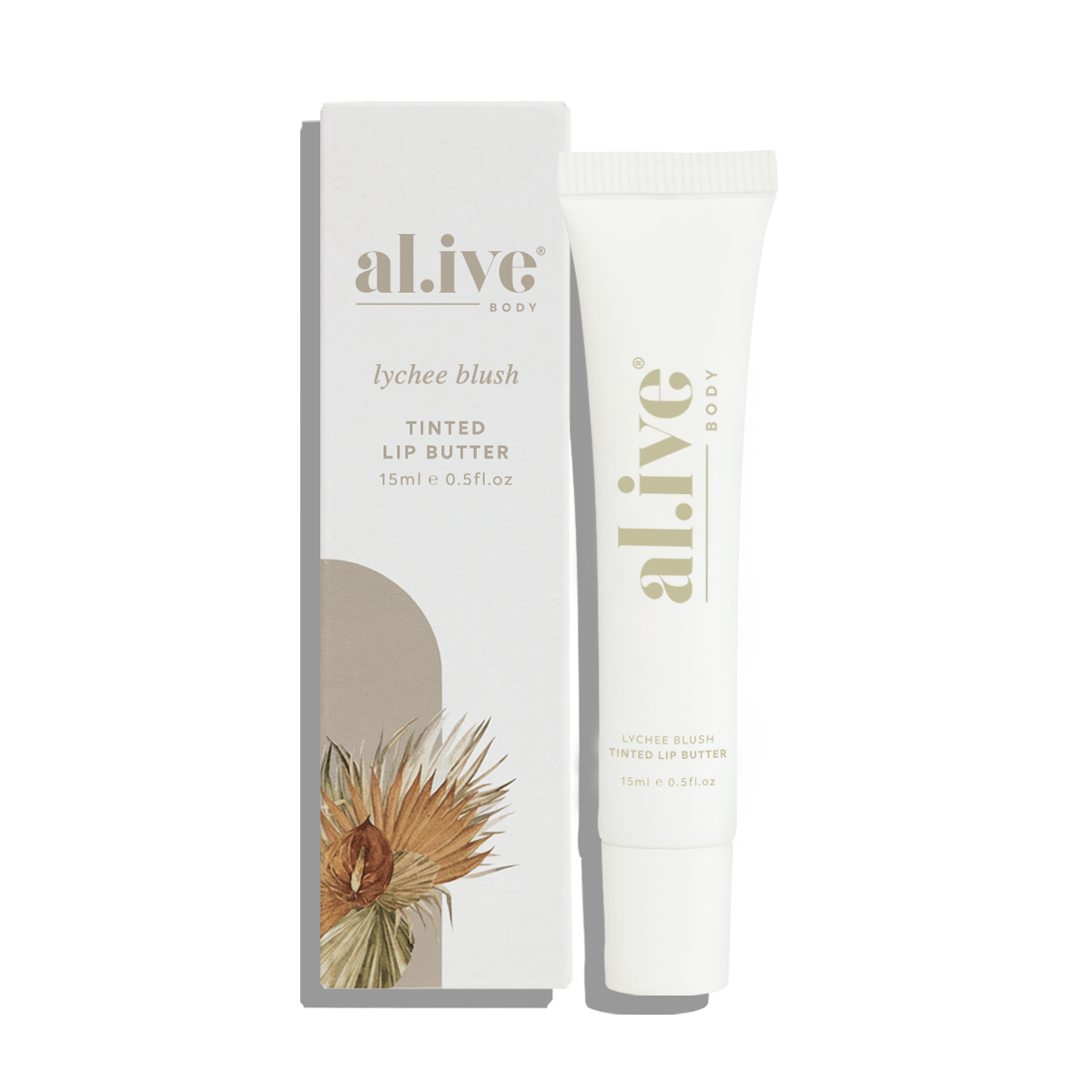 ali.ve Body - Tinted Lip Butter - Lychee Blush | The Ivy Plant Studio 