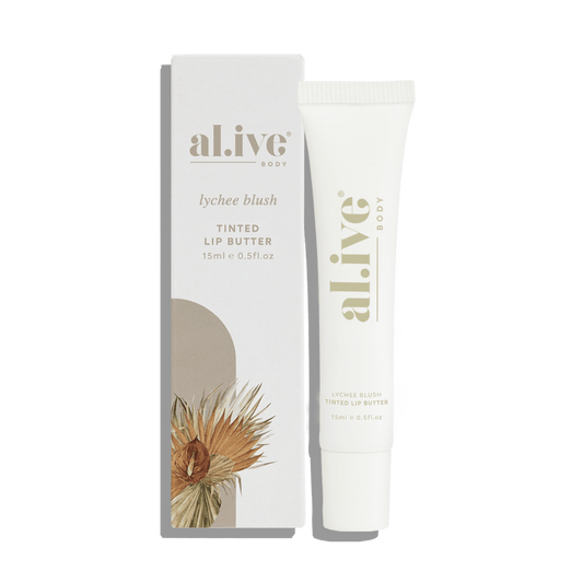 ali.ve Body - Tinted Lip Butter - Lychee Blush | The Ivy Plant Studio 
