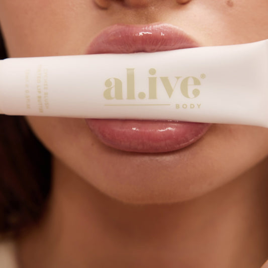 ali.ve Body - Tinted Lip Butter - Lychee Blush | The Ivy Plant Studio 
