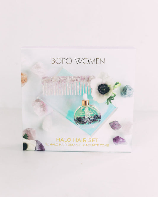 BOPO WOMAN - Halo Hair Oil Drops Gift Set | The Ivy Plant Studio | hair | bopo
