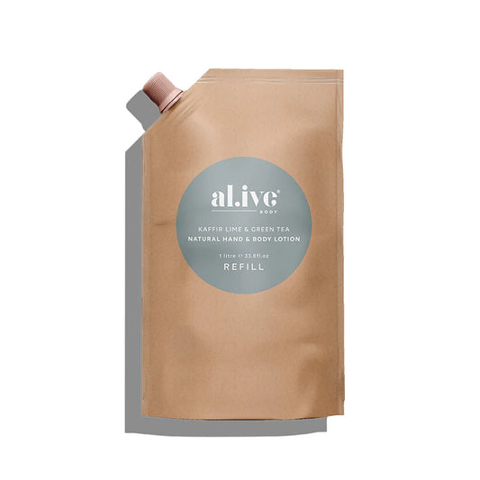 Alive Body Kaffir Lime & Green Tea Lotion Refill | alive Body | the ivy plant studio 