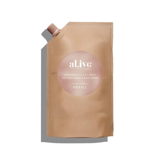 alive body applewood & goji berry wash refill | alive body | The ivy plant studio |