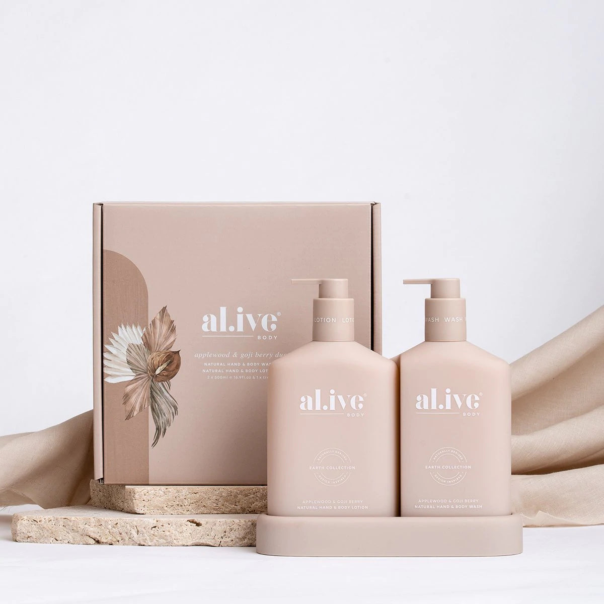 al.ive Body WASH & LOTION DUO- APPLEWOOD & GOJI BERRY | Phillip Island | Alive Body | The Ivy Plant Studio |