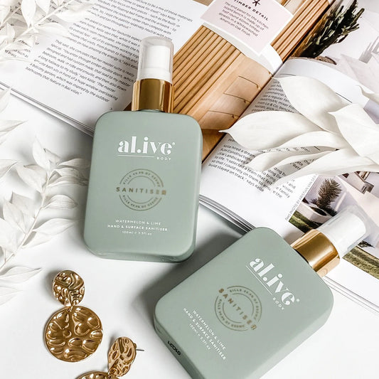 alive body watermelon & lime sanitiser | alive body | the ivy plant studio